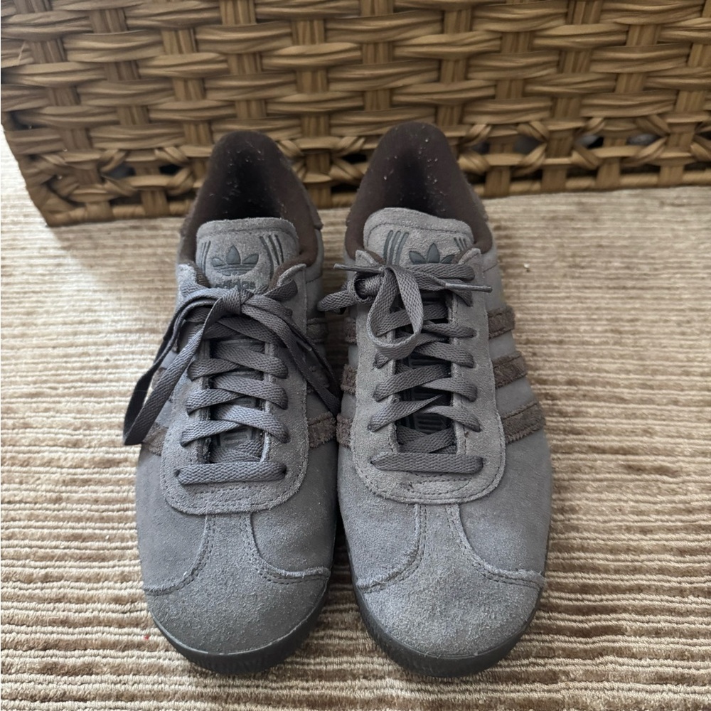 Adidas Gazelles Gray worn twice
